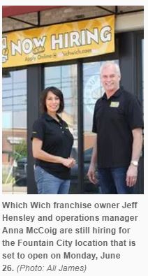 Which Wich Sandwich Opening Fountain City
